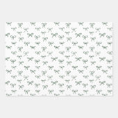 Handgezeichnet Buchsen Urlaubspapier - grün Geschenkpapier Set (Vorderseite)