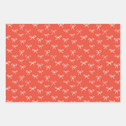 Handgezeichnet Buchsen Urlaubspapier - rot Geschenkpapier Set (Vorderseite 2)