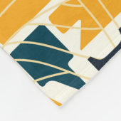 Handgezeichnet Buchstaben: Vintages nahtloses Desi Fleecedecke (Ecke)