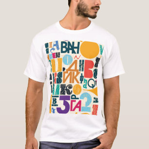Handgezeichnet Buchstaben: Vintages nahtloses Desi T-Shirt