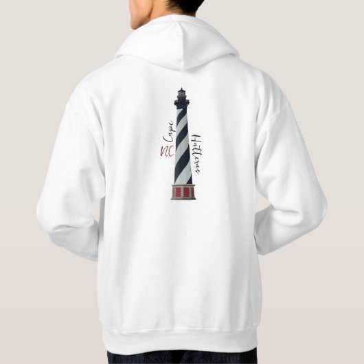 HandGezeichnet Cape Hatteras Lighthouse Sweatshirt (Rückseite)