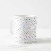 Handgezeichnet Confetti Dots Moderne Muster Kaffee Kaffeetasse (Vorderseite Links)