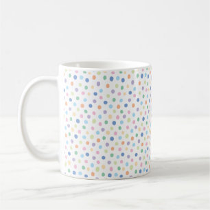 Handgezeichnet Confetti Dots Moderne Muster Kaffee Kaffeetasse