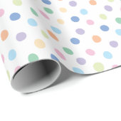 Handgezeichnet Confetti Dots Modernes Mustertuch Geschenkpapier (Rolleneckpunkt)