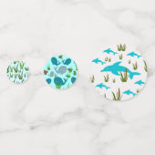 Handgezeichnet Confetti einzigartig Meeresmeer The Konfetti (Vorderseiten)