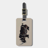 Handgezeichnet - Cool RHINO - Konservierung - Gepäckanhänger (Vorderseite vertikal)