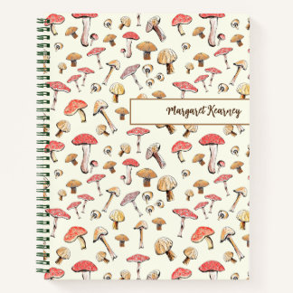 HandGezeichnet Cotattecore Mushroom Nature Lover Notizblock