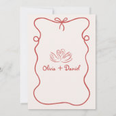 Handgezeichnet, das ist eine eher italienisch-whim einladung (Rückseite)