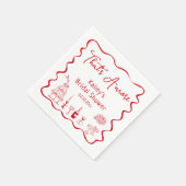 Handgezeichnet, das ist mehr Brautparty Serviette (Ecke)