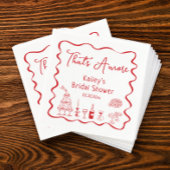 Handgezeichnet, das ist mehr Brautparty Serviette