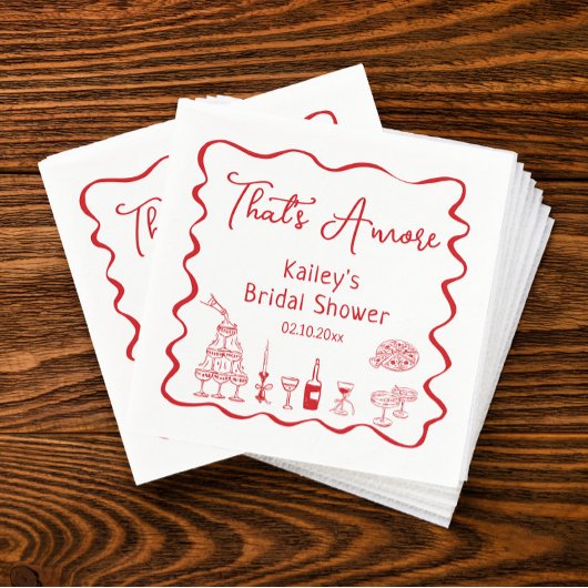 Handgezeichnet, das ist mehr Brautparty Serviette