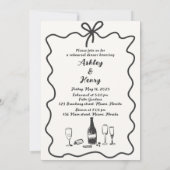 Handgezeichnet die Nacht vor der Probe Abendessen Einladung (Rückseite)