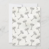 Handgezeichnet die Nacht vor der Probe Abendessen Einladung (Rückseite)