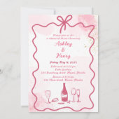 Handgezeichnet die Nacht vor der Probe Abendessen Einladung (Rückseite)