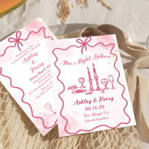 Handgezeichnet die Nacht vor der Probe Abendessen