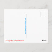 Handgezeichnet - DOLPHIN - Erhaltung - Natur - Postkarte (Rückseite)