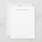 HandGezeichnet Edelweiss Sound of Music Botanical Mitteilungskarte (Rückseite)