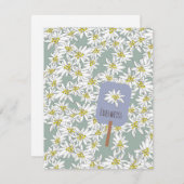 HandGezeichnet Edelweiss Sound of Music Botanical Mitteilungskarte (Vorne/Hinten)