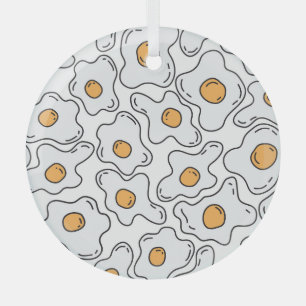 HandGezeichnet Eier Fein Nahtloses Muster Ornament Aus Glas