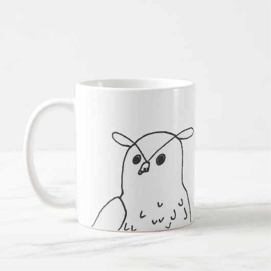 Handgezeichnet Eule Kaffeetasse (Links)