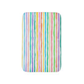 Handgezeichnet Farbbandmuster Badematte (Vorderseite Vertikal)