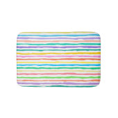 Handgezeichnet Farbbandmuster Badematte (Vorderseite)