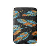 Handgezeichnet Federn: farbenfroher Hintergrund. Badematte (Vorderseite Vertikal)