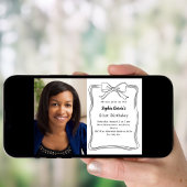 Handgezeichnet Foto zum Geburtstag Einladung