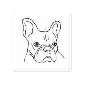 HandGezeichnet Frenchie Face Gummistempel (Prägung)