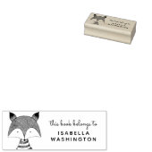 Handgezeichnet Fuchs Dieses Buch gehört zum Indivi Gummistempel (Stempel)