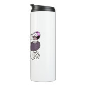 Handgezeichnet gemischte Briefe und Herzen, farbig Thermosbecher (Nach rechts gedreht)