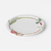 HandGezeichnet Gemüseständer Pappteller (Schrägansicht)