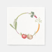 HandGezeichnet Gemüseständer Serviette (Vorderseite)