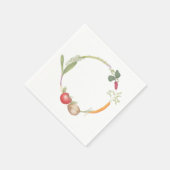 HandGezeichnet Gemüseständer Serviette (Ecke)