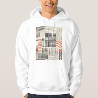 Handgezeichnet geometrische Streifen, nahtlos. Hoodie