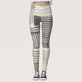 Handgezeichnet geometrische Streifen, nahtlos. Leggings