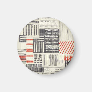 Handgezeichnet geometrische Streifen, nahtlos. Magnet