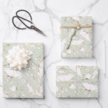 Handgezeichnet Gold Wildblumen Sketch Muster Elega Geschenkpapier Set<br><div class="desc">Wildblumen Muster bei grünen Umhüllungspapieren</div>