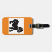 Handgezeichnet - GORILLA - Primat - wild - Orange Gepäckanhänger (Vorderseite horizontal)