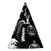 Handgezeichnet Halloween-Symbole, Vintage Sammlung Partyhütchen (Rückseite)