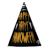 Handgezeichnet Halloween-Symbole, Vintage Sammlung Partyhütchen (Vorderseite)