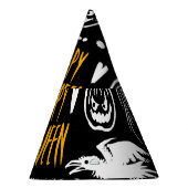 Handgezeichnet Halloween-Symbole, Vintage Sammlung Partyhütchen (Rechts)