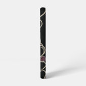 HandGezeichnet Herz- und Moody-Regenbogenstreifen Samsung Galaxy Hülle (Linke Seite)