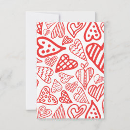 "HandGezeichnet Herzdesign | Whimsisch und romanti Einladung