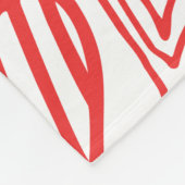 "HandGezeichnet Herzdesign | Whimsisch und romanti Fleecedecke (Ecke)