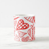 "HandGezeichnet Herzdesign | Whimsisch und romanti Kaffeetasse (Mittel)