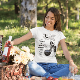 HandGezeichnet Hexen brauen T-Shirts - Rühren Hall