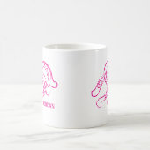 HandGezeichnet Hufeisen | Hot Pink Cowgirl Kaffeetasse (Mittel)
