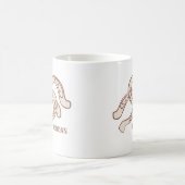 HandGezeichnet Hufeisen | Neutraler rustikaler Wes Kaffeetasse (Mittel)