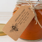 HandGezeichnet Hummeln Reine Bio Honig-Briefmarke Gummistempel